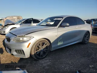 2014 BMW 2 Series M235i with VIN WBA1J7C56EV253350, listed as a Copart auction lot 46907575 with 72,599 mi miles and Salvage Title. Bid and sale history available at carsss.com. Image 1.