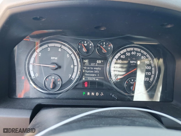 2009 Dodge Ram 1500 ST with VIN 1D3HB18T79S727176, listed as a Copart auction lot 69806264 with 73,179 mi miles and Salvage Title. Bid and sale history available at carsss.com. Image 9.