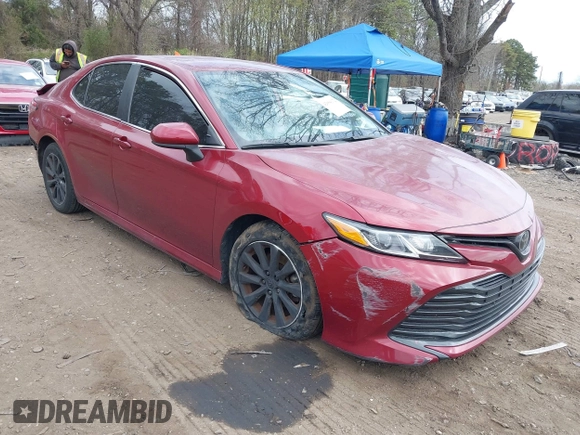 2020 Toyota Camry LE with VIN 4T1C11AK4LU920044, listed as a IAAI auction lot 42084112 with 96,745 mi miles and . Bid and sale history available at carsss.com. Image 1.