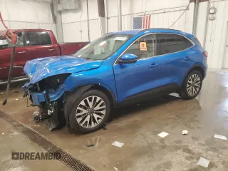 2020 Ford Escape Titanium с VIN 1FMCU9J97LUB29123, выставлен на аукционе Copart как лот 52512255 с пробегом 76 687 миль миль и На запчасти • Non repairable. История ставок и продаж доступна на DreamBid. Изображение 1.