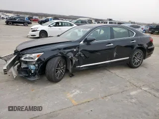 2015 Lexus LS 460 z VIN JTHCL5EF7F5024403, wystawiony jako Copart lot #48320555 z przebiegiem 89 852 mil mil oraz Szkoda całkowita • Salvage title. Historia ofert i sprzedaży dostępna na DreamBid. Obrazek 1.
