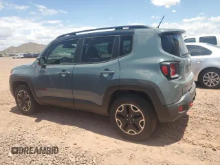 2016 Jeep Renegade Trailhawk with VIN ZACCJBCT6GPD25378, listed as a Copart auction lot 64984875 with 96,325 mi miles and Salvage title. Bid and sale history available at DreamBid. Image 2.