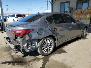 2019 Infiniti Q50 Luxe z VIN JN1EV7AP4KM514928, wystawiony jako Copart lot #56694755 z przebiegiem 63 705 mil mil oraz Szkoda całkowita • Salvage title. Historia ofert i sprzedaży dostępna na DreamBid. Obrazek 3.