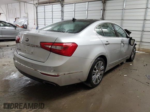 2016 Kia Cadenza Premium with VIN KNALN4D70G5211108, listed as a Copart auction lot 78824284 with 115,239 mi miles and Salvage Title. Bid and sale history available at carsss.com. Image 3.