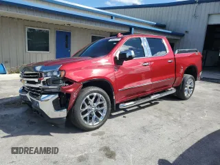 2020 Chevrolet Silverado 1500 LTZ with VIN 1GCUYGELXLZ153782, listed as a Copart auction lot 46898005 with 87,331 mi miles and Non Repairable. Bid and sale history available at DreamBid. Image 1.