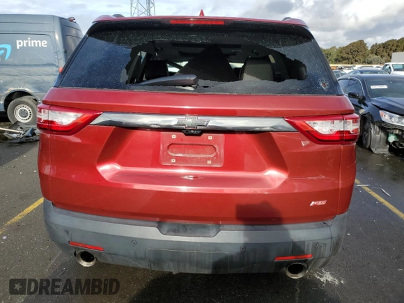 2019 Chevrolet Traverse RS with VIN 1GNEVJKW7KJ226510, listed as a Copart auction lot 80534373 with 108,421 mi miles and Salvage Title. Bid and sale history available at carsss.com. Image 6.