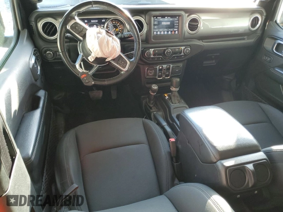 2021 Jeep Wrangler Unlimited Sahara with VIN 1C4HJXEN3MW539731, listed as a Copart auction lot 55119785 with 84,054 mi miles and Salvage title. Bid and sale history available at DreamBid. Image 8.