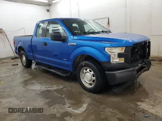 2015 Ford F-150 XL with VIN 1FTEX1CP9FKE25259, listed as a Copart auction lot 52537845 with 201,509 mi miles and Clean Title. Bid and sale history available at carsss.com. Image 4.