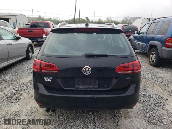 2015 Volkswagen Golf SportWagen TDI SE with VIN 3VWCA7AU4FM500380, listed as a Copart auction lot 63589943 with 0 mi miles. Bid and sale history available at carsss.com. Image 6.