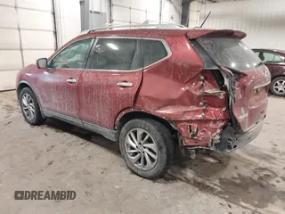2015 Nissan Rogue SL with VIN 5N1AT2MV8FC754666, listed as a IAAI auction lot 41105253 with 74,547 mi miles. Bid and sale history available at carsss.com. Image 3.