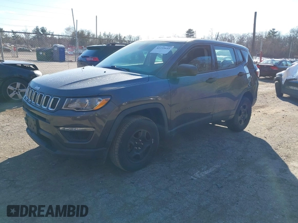 2018 Jeep Compass Sport with VIN 3C4NJDAB5JT480194, listed as a IAAI auction lot 41335645 with 93,640 mi miles and . Bid and sale history available at DreamBid. Image 17.
