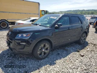 2018 Ford Explorer Sport z VIN 1FM5K8GT0JGA35611, wystawiony jako Copart lot #62075905 z przebiegiem 81 553 mil mil oraz Szkoda całkowita • Salvage title. Historia ofert i sprzedaży dostępna na DreamBid. Obrazek 1.