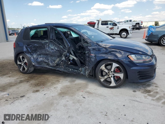 2017 Volkswagen Golf GTI Autobahn with VIN 3VW547AU2HM003069, listed as a Copart auction lot 57317524 with 91,456 mi miles and Salvage Title. Bid and sale history available at carsss.com. Image 4.