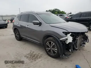 2017 Nissan Rogue S with VIN 5N1AT2MT1HC814465, listed as a Copart auction lot 51595425 with 68,670 mi miles and Salvage Title. Bid and sale history available at DreamBid. Image 4.