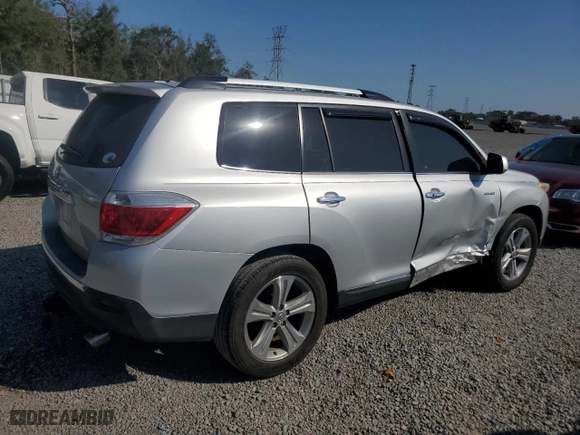 2012 Toyota Highlander Limited with VIN 5TDYK3EH4CS068607, listed as a Copart auction lot 45271435 with 128,674 mi miles and Salvage Title. Bid and sale history available at carsss.com. Image 3.