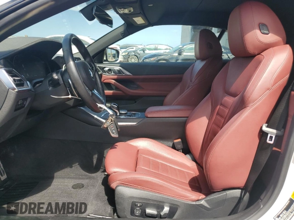 2023 BMW 4 Series 430i with VIN WBA23AT03PCL56790, listed as a Copart auction lot 55554825 with 9,747 mi miles and Salvage title. Bid and sale history available at DreamBid. Image 7.