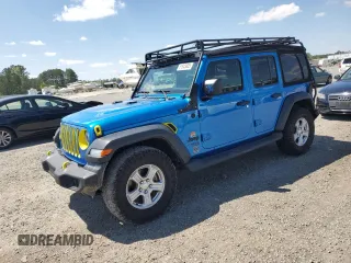 2021 Jeep Wrangler Unlimited Willys with VIN 1C4HJXDM5MW824651, listed as a Copart auction lot 51843605 with 51,647 mi miles and Salvage Title. Bid and sale history available at DreamBid. Image 1.