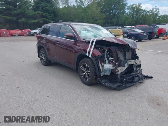 2019 Toyota Highlander LE with VIN 5TDBZRFH6KS943719, listed as a IAAI auction lot 42610730 with 64,089 mi miles and . Bid and sale history available at DreamBid. Image 1.