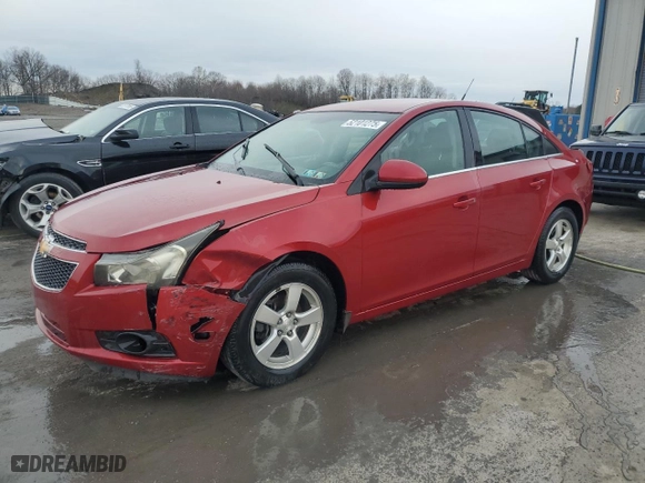 2012 Chevrolet Cruze LT w/1LT with VIN 1G1PF5SC3C7302341, listed as a Copart auction lot 52101275 with 69,089 mi miles and Salvage Title. Bid and sale history available at carsss.com. Image 1.