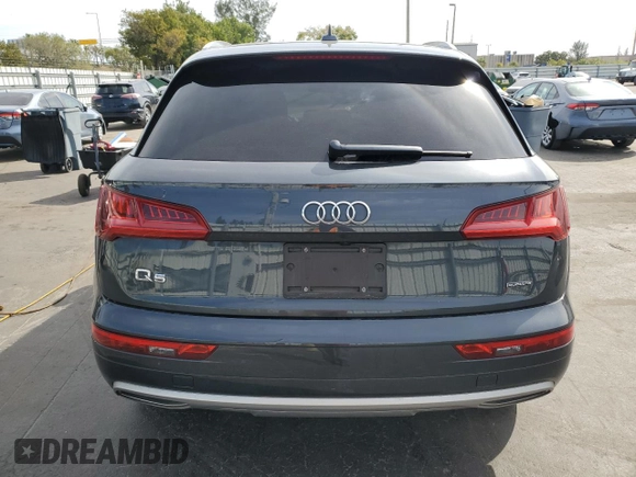 2019 Audi Q5 Premium with VIN WA1ANAFY4K2086553, listed as a Copart auction lot 46258075 with 97,817 mi miles and Non Repairable. Bid and sale history available at carsss.com. Image 6.