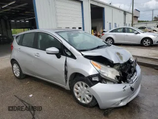 2015 Nissan Note SV with VIN 3N1CE2CP9FL438064, listed as a Copart auction lot 51917065 with 96,591 mi miles and Salvage Title. Bid and sale history available at DreamBid. Image 4.