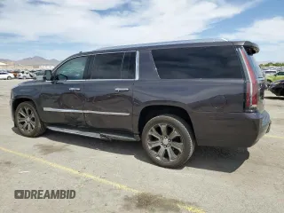 2015 Cadillac Escalade ESV Luxury with VIN 1GYS4SKJ3FR646095, listed as a Copart auction lot 52110345 with 89,818 mi miles and Salvage title. Bid and sale history available at DreamBid. Image 2.