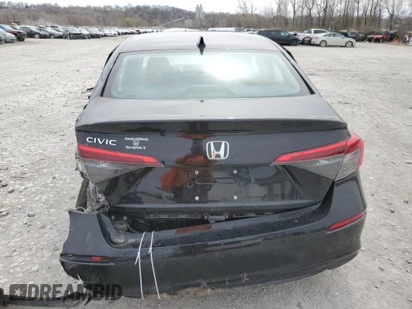 2023 Honda Civic Sedan EX with VIN 2HGFE1F79PH301489, listed as a Copart auction lot 49776375 with 20,175 mi miles and Salvage Title. Bid and sale history available at carsss.com. Image 6.
