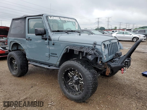 2014 Jeep Wrangler Sport с VIN 1C4AJWAG1EL117219, выставлен на аукционе Copart как лот 59696355 с пробегом 105 865 миль миль и Списание • Salvage title. История ставок и продаж доступна на DreamBid. Изображение 4.
