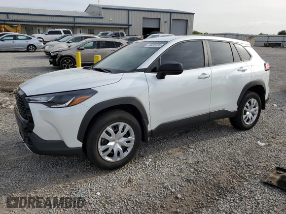 2023 Toyota Corolla Cross L with VIN 7MUAAABG1PV045317, listed as a Copart auction lot 55485385 with 30,626 mi miles and Non repairable. Bid and sale history available at DreamBid. Image 1.