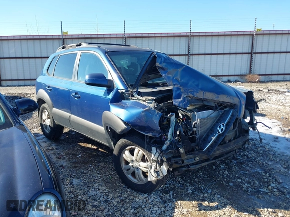2006 Hyundai Tucson GLS with VIN KM8JN12DX6U450246, listed as a IAAI auction lot 41276888 with 184,493 mi miles. Bid and sale history available at carsss.com. Image 1.