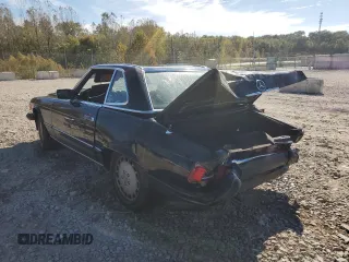 1986 Mercedes-Benz 560 Series 560SL with VIN WDBBA48D9GA049186, listed as a Copart auction lot 76962434 with 93,967 mi miles and Non Repairable. Bid and sale history available at carsss.com. Image 2.
