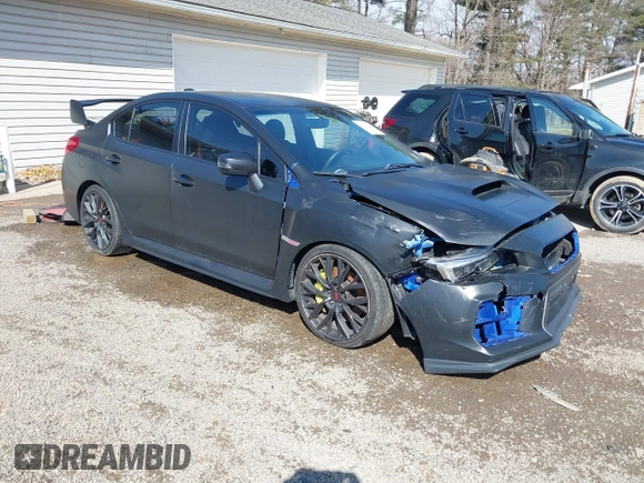 2019 Subaru WRX STI with VIN JF1VA2R62K9815973, listed as a IAAI auction lot 41690694 with 48,237 mi miles. Bid and sale history available at carsss.com. Image 1.