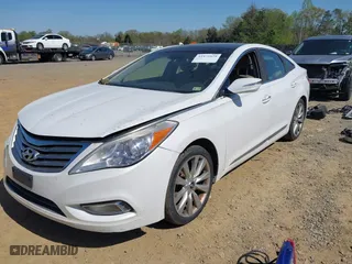 2013 Hyundai Azera with VIN KMHFH4JG9DA330074, listed as a IAAI auction lot 41975579 with 1 mi miles. Bid and sale history available at carsss.com. Image 2.
