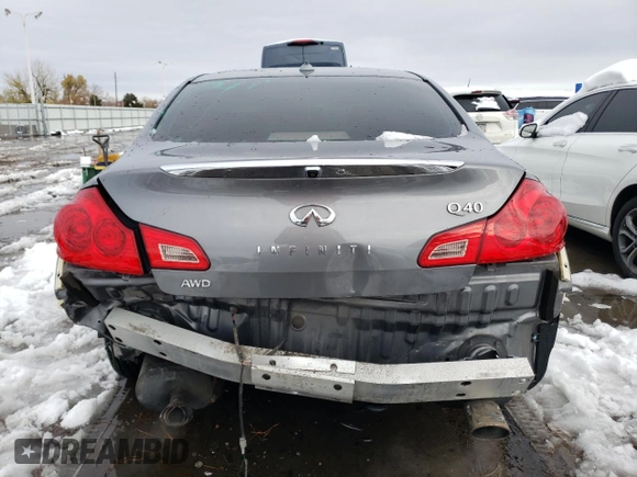 2015 Infiniti Q40 with VIN JN1CV6AR3FM521846, listed as a Copart auction lot 79340044 with 126,702 mi miles and Salvage Title. Bid and sale history available at carsss.com. Image 6.