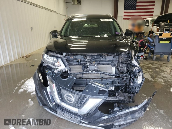 2017 Nissan Rogue SV with VIN KNMAT2MV7HP596269, listed as a Copart auction lot 50871375 with 61,676 mi miles and Salvage title. Bid and sale history available at DreamBid. Image 5.
