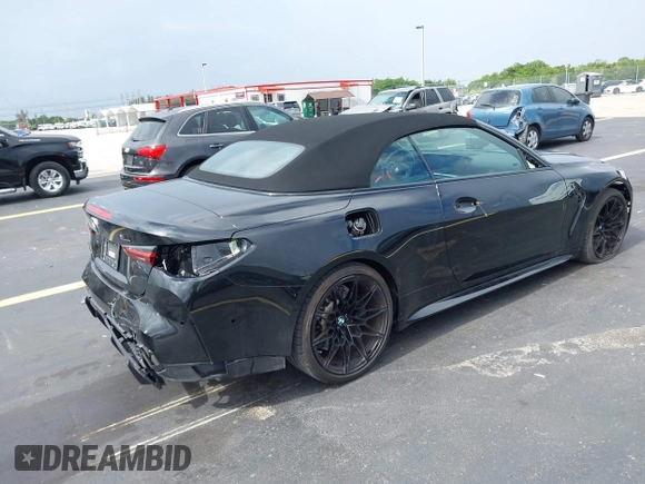 2024 BMW M4 Competition xDrive with VIN WBS33BA0XRCP56759, listed as a IAAI auction lot 42428050 with 5,682 mi miles and . Bid and sale history available at DreamBid. Image 4.