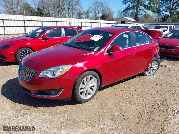 2015 Buick Regal with VIN 2G4GK5EX0F9183745, listed as a IAAI auction lot 41653498 with 104,886 mi miles. Bid and sale history available at carsss.com. Image 2.
