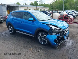 2018 Hyundai Tucson Sport with VIN KM8J33AL4JU735110, listed as a IAAI auction lot 42075038 with 65,646 mi miles and . Bid and sale history available at DreamBid. Image 1.
