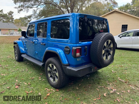 2022 Jeep Wrangler Unlimited Sahara Altitude with VIN 1C4HJXEG6NW248854, listed as a Copart auction lot 80591644 with 33,569 mi miles and Clean title. Bid and sale history available at DreamBid. Image 3.