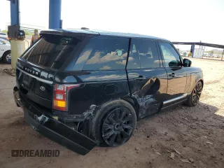 2015 Land Rover Range Rover Supercharged with VIN SALGS2TF9FA211326, listed as a Copart auction lot 59678755 with 97,466 mi miles and Salvage title. Bid and sale history available at DreamBid. Image 3.