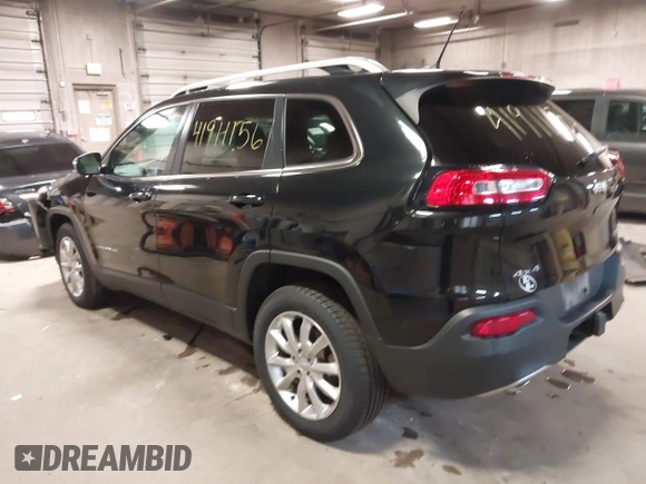 2014 Jeep Cherokee Limited with VIN 1C4PJMDS2EW202518, listed as a IAAI auction lot 41911156 with 119,533 mi miles. Bid and sale history available at carsss.com. Image 3.