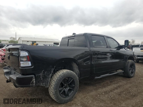 2021 Ram 1500 Big Horn с VIN 1C6SRFMT1MN774182, выставлен на аукционе Copart как лот 54378115 с пробегом 63 627 миль миль и Списание • Salvage title. История ставок и продаж доступна на DreamBid. Изображение 3.