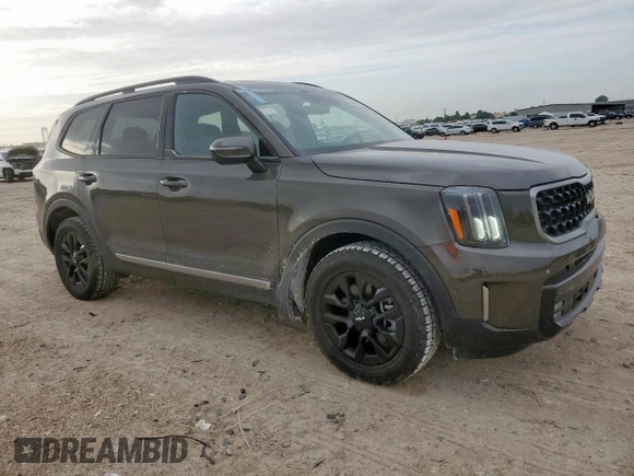 2023 Kia Telluride SX X-Pro with VIN 5XYP5DGCXPG388169, listed as a Copart auction lot 64458405 with 12,115 mi miles and Salvage title. Bid and sale history available at DreamBid. Image 4.