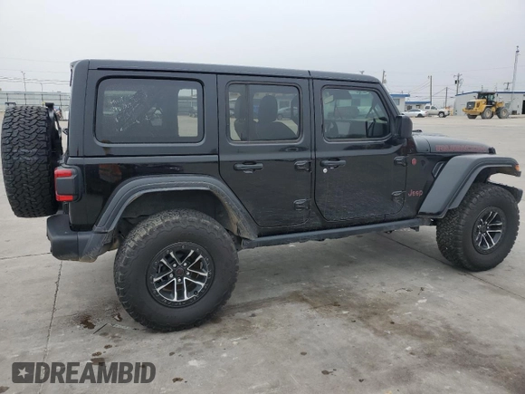 2024 Jeep Wrangler Rubicon X with VIN 1C4RJXFG1RW137055, listed as a Copart auction lot 43633625 with 7,686 mi miles and Clean title. Bid and sale history available at DreamBid. Image 3.
