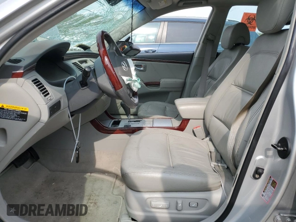 2006 Hyundai Azera SE with VIN KMHFC46FX6A087229, listed as a Copart auction lot 58816365 with Not provided miles and Non repairable. Bid and sale history available at DreamBid. Image 7.