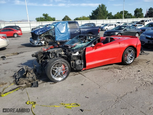 2014 Chevrolet Corvette Stingray 1LT with VIN 1G1YA3D71E5110065, listed as a Copart auction lot 69433004 with 0 mi miles and Non Repairable. Bid and sale history available at carsss.com. Image 1.