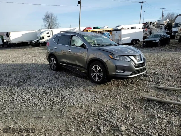 2017 Nissan Rogue SL with VIN 5N1AT2MV1HC827055, listed as a Copart auction lot 49097075 with 0 mi miles and Salvage Title. Bid and sale history available at carsss.com. Image 12.