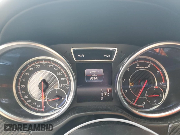 2018 Mercedes-Benz GLE 63 S AMG with VIN 4JGED7FB6JA119044, listed as a Copart auction lot 61832525 with 55,801 mi miles and Salvage title. Bid and sale history available at DreamBid. Image 9.