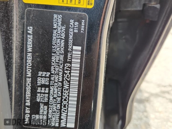 2014 MINI Countryman S with VIN WMWZC3C56EWP25479, listed as a Copart auction lot 61197525 with 101,146 mi miles and Salvage title. Bid and sale history available at DreamBid. Image 12.