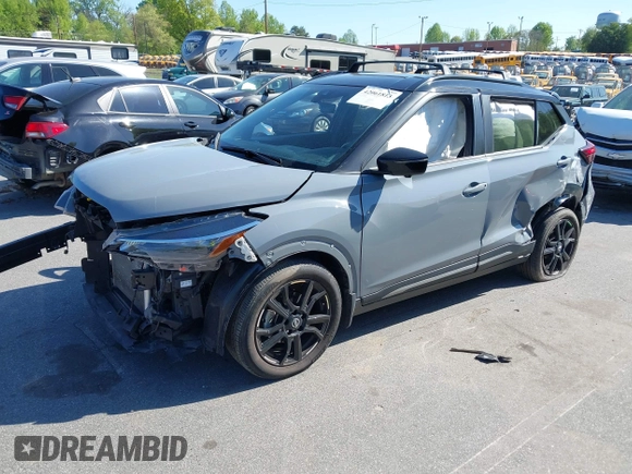 2021 Nissan Kicks SR with VIN 3N1CP5DV0ML510825, listed as a IAAI auction lot 42061813 with 40,120 mi miles and . Bid and sale history available at DreamBid. Image 18.